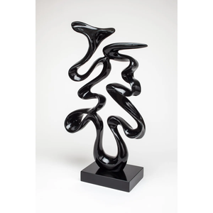 Sculpture décorative fantaisie en métal de conception moderne avec base en bois Sculpture décorative d'intérieur aux prix d'usine directs - Product Image 2