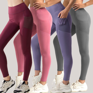 Leggings de yoga pour femmes, taille mi-haute, en Spandex/Polyester, respirants, imperméables, pour fitness et course à pied, effet push-up, séchage rapide - Product Image 6