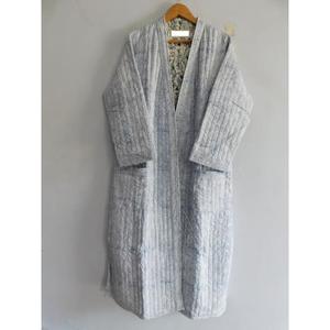 Kimono chaqueta ropa de dormir bloque impreso camisón largo traje de baño ropa de playa Albornoz de algodón suave Albornoz acolchado - Product Image 4