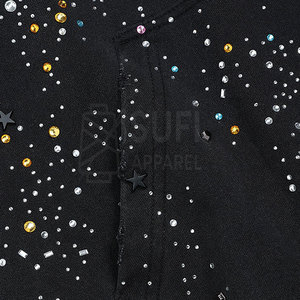 เสื้อฮู้ดลายคริสตัลประดับเพชรเทียมสำหรับผู้ชาย ผ้าฝ้าย 100% สวมใส่สบาย - Product Image 2