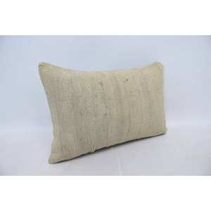 16x24 Beige Wool Kantha Patchwork Pillow Luxury Rustic Floral Vintage Fluffy Woven Throw Pillow for Bedding Floor <b>18x18</b> Square - Product Image 3