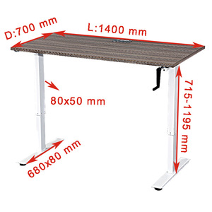 SMARTDESK Y Home <b>Desk</b> in Black Durable Metal Construction - Product Image 4