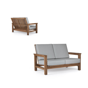 Hot Sale Two-Seater <b>Teak</b> Wood <b>Dining</b> <b>Chairs</b> Premium Quality Cushion Modern Design Directly Indonesia Home Hotels/Restaurants - Product Image 3