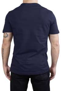 Camiseta Unisex 100% Algodón con Cuello en V, Estampado Personalizado, Informal, Regular, Negra, Lisa, Tejida, Transpirable, Ligera, Suministro al por Mayor - Product Image 3
