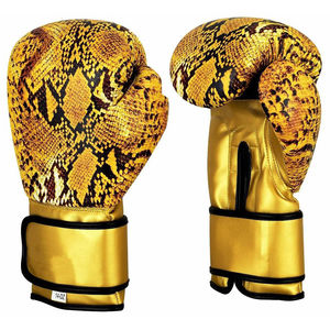 Gants de boxe professionnels en cuir de vachette doré pour entraînement Gants de kickboxing personnalisés Prix raisonnable Service OEM - Product Image 4