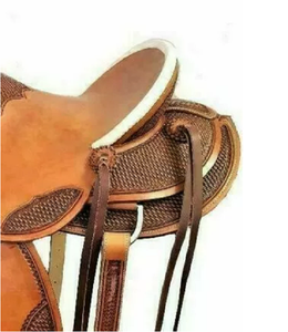 Juego de sillas de montar de cuero genuino de primera calidad, combinación perfecta para carreras de inglés de resistencia occidental para montar a caballo - Product Image 3