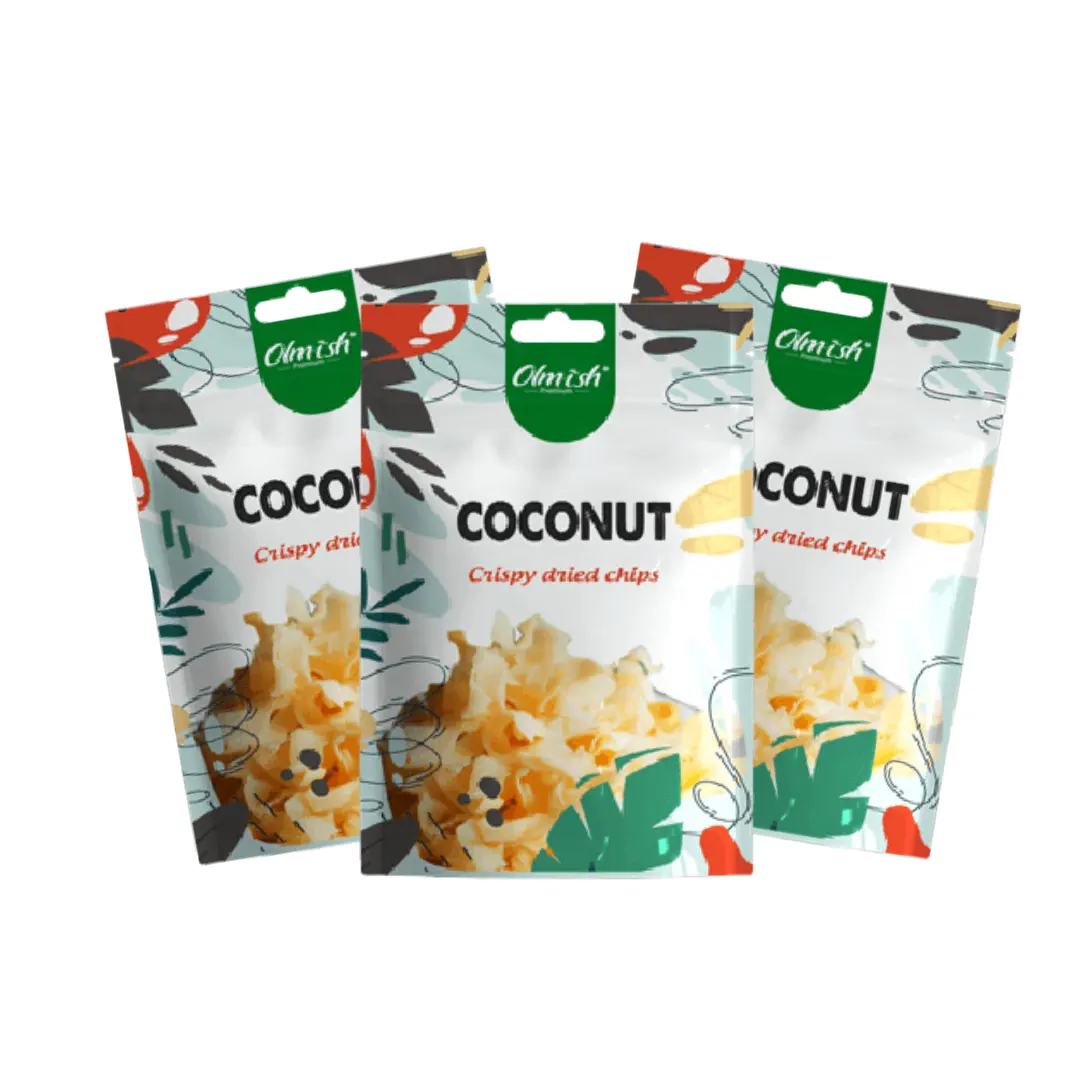 Vietnam Alta qualidade Dried Coconut Chips pode ser usado Instant pronto para exportar da marca OLMISH