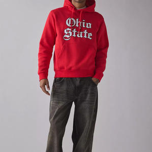 เสื้อฮู้ดดี้ผ้าฝ้าย 100% แบบเรียบง่าย สไตล์ลำลอง สำหรับฤดูหนาว มีซับใน รับสกรีนโลโก้ ขายส่ง ทรงหลวม ไหล่ตก ผ้าหนา สไตล์วินเทจ ล้างสีแบบไล่เฉด สำหรับผู้ชาย - Product Image 3