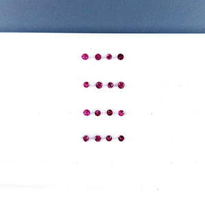 Natural Burma Untreated Ruby 1.5mm & 2mm Diamond Cut <b>Rounds</b> Loose Gemstone in Oval & <b>Cushion</b> Shape Certified by IGI 8mm Height - Product Image 2