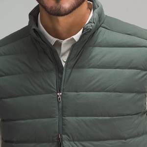 Chaleco acolchado transpirable para hombre, chaleco acolchado informal, chaqueta sin mangas cálida con burbujas y logotipo personalizado y cierre de cremallera - Product Image 4