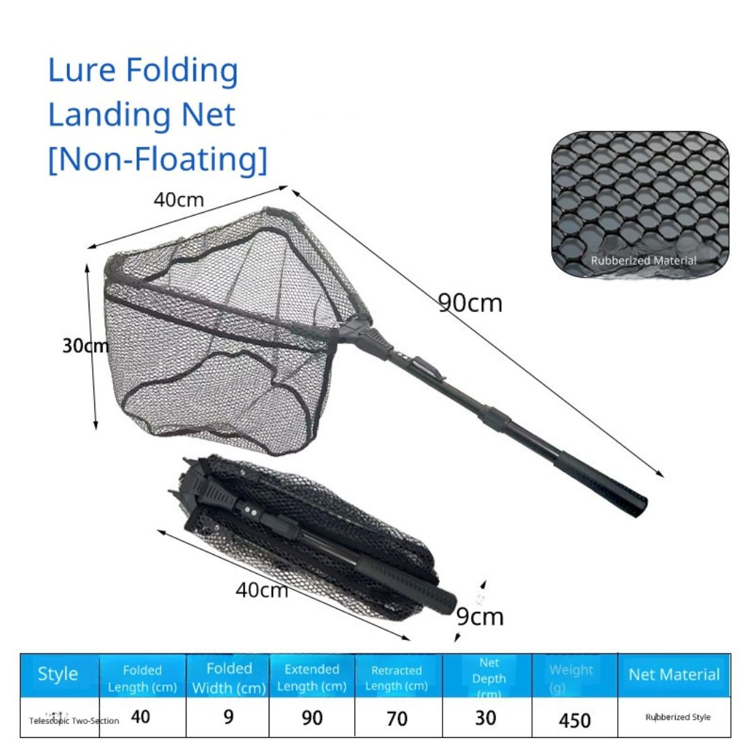 ตาข่ายดักปลาแบบพับได้สองส่วน
