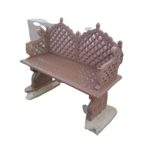 ชุดโซฟาสวนหินอ่อนสีชมพูธรรมชาติ |   เฟอร์นิเจอร์หินสำหรับสวนและภูมิทัศน์ ผลิตในอินเดีย ราคาขายส่ง - Product Image 6