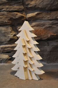 Árbol de Navidad Decoración Ecológica Hecha a Mano Regalo Árbol Ornamental de Madera Hecho en Cerezo un Árbol para Cualquier Temporada - Product Image 2