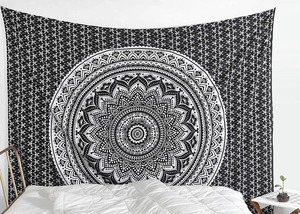 Jaipuri Tapestry ผนังMandalaแขวนผนังพรมTalismanฮิปปี้อินเดียฝาแฝดราชินีKingพรมทําด้วยมือ - Product Image 3