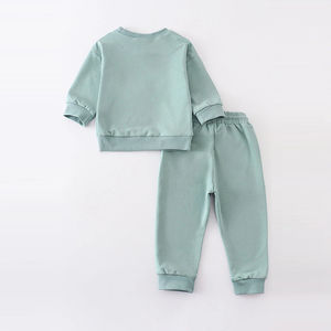 Conjuntos de chándal para niños de algodón orgánico Conjuntos de ropa para niños al por mayor Ropa informal para niños Chándal personalizado para niños - Product Image 4