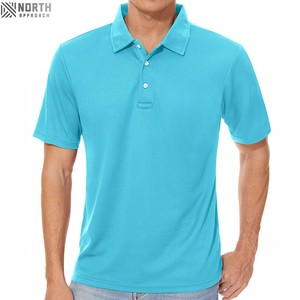 Vente en gros de polos pour hommes sur mesure avec logo imprimé nouveau design de tissu tricoté de couleur unie fabriqué au Pakistan - Product Image 4