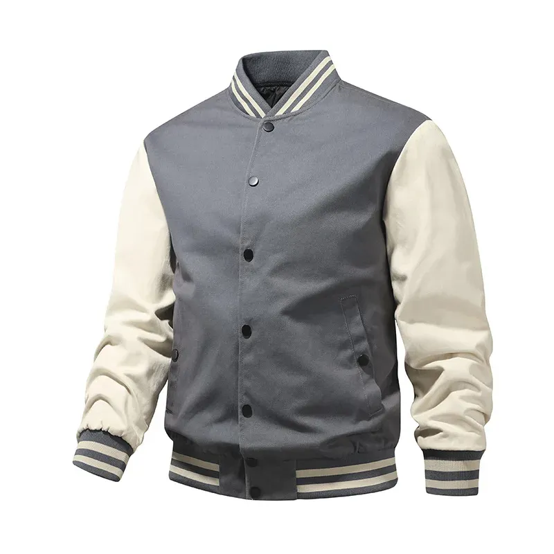 Letterman len Varsity Áo khoác đại học Áo khoác bán buôn tùy chỉnh da tay Áo Varsity Áo khoác