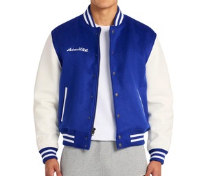 Veste universitaire en laine classique pour homme Veste de baseball de qualité supérieure avec manches en cuir - Product Image 2