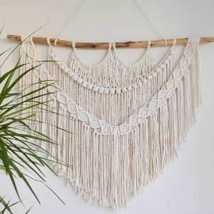 Elegant Modern Design Handmade Macrame Wall Hanging Customizable Sizes with Unique Shape for Wall <b>Decoration</b> Made Durable Fabric - Product Image 6