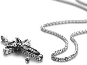 สร้อยคอโกศลายข้อความแบบกำหนดเองสำหรับขี้เถ้าสแตนเลสเครื่องประดับที่ระลึกจี้โกศสำหรับผู้ชายผู้หญิงกำหนดขนาดได้เอง - Product Image 3