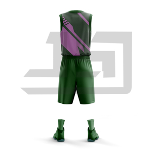 Uniformes de Baloncesto Personalizados, Camiseta sin Mangas 100% Poliéster Transpirable, Pantalones Cortos de Alto Rendimiento para Entrenamiento y Partidos - Product Image 1
