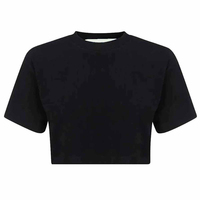T-shirt court décontracté à carreaux pour femme, été, en coton peigné 100% écologique, extensible et respirant, avec logo personnalisé imprimé