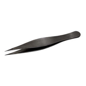 Lightweight High-Demand Stainless Steel <b>Eyelash</b> <b>Tweezers</b> with Pointed Tip Regular Length for Salon Use - Product Image 2