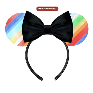 Custom Factory Order Concept <b>Mouse</b> Ears Headband Direct Pre-Approval Design Hair Accessory Button Made-to-Order - Product Image 1