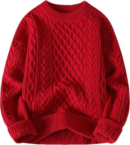 Suéter de Cachemira de Cuello Redondo Informal de Color Sólido de los Mejores Proveedores, Transpirable con Logotipo Frontal - Product Image 6