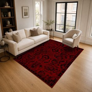 <b>RUGS</b> DEPOT LXDP-0524 Wholesale Black Charcoal Ethnic Kilim Digital Printed Machine Washable Chenille Area <b>Rug</b> <b>Non</b> <b>Slip</b> - Product Image 2