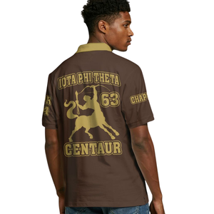 Maglietta polo Iota Phi Theta 1963 da uomo, in cotone ricamato della lega Ivy, con logo della confraternita greca - Product Image 5