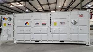 Conteneur en acier pour le stockage de produits dangereux, résistant à la corrosion, conception étanche, capacité personnalisable, métal durable - Product Image 6