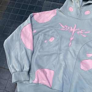 2025 mode haute qualité Simple à capuche coton sweat à capuche surdimensionné impression numérique Logo lavage à l'acide sweats à capuche pour hommes - Product Image 4