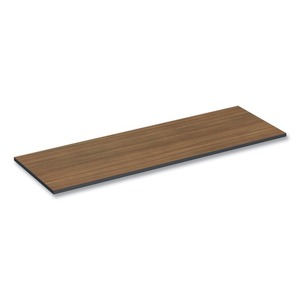 Alera ALETT7224EW Espresso/<b>Walnut</b> Rectangular Reversible Laminate <b>Table</b> Top 71.5 In. X 23.63 In. for Dining <b>Tables</b> - Product Image 3