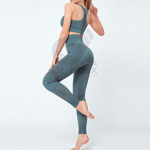 Femme Gym Wear Yoga Set Sport Rembourré Soutien-Gorge Sans Couture Femmes Push up Fitness Wear Yoga Set Pour Adulte - Product Image 2