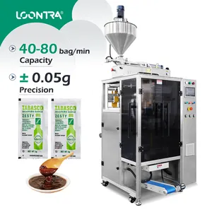 High Speed Accuracy Automatic Yoguit Packaging Filling Machine 10-100ml Ice Lolly Bar Honey Stick Cream Jelly Stick Pack Machine