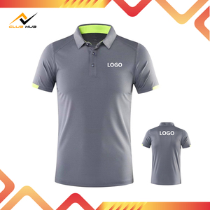 Logotipo personalizado impreso secado rápido 100% poliéster Golf tenis para Polo camisa sólido Casual clásico Ajuste de manga corta uniformes de tenis - Product Image 3