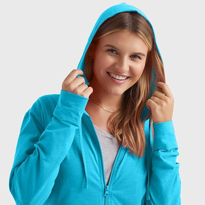 เสื้อฮู้ดซิปผ้าฝ้ายคุณภาพสูงสำหรับฤดูหนาว ออกแบบเองได้ สำหรับผู้หญิงและผู้ชาย สไตล์สตรีทแวร์ แฟชั่นลำลอง ใส่เที่ยวข้างนอก - Product Image 3