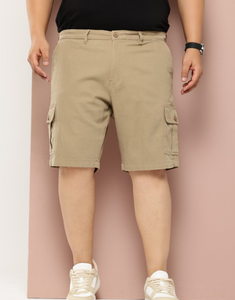 Shorts cargo pour hommes en tissu anti-rides sur mesure OEM, vente en gros, taille mi-haute, longueur genou, options multicolores, 100% coton - Product Image 3