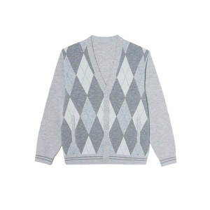 Suéter Cárdigan de Punto Transpirable, Suave y Cálido con Diseño de Logotipo Frontal, Estilo Casual sin Esfuerzo para Hombre, Invierno - Product Image 3