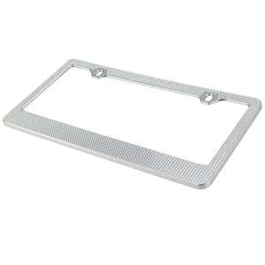 Cadre de plaque d'immatriculation en ABS chromé avec strass pour Tesla, Ford, BMW, motos, couverture en acier inoxydable - Product Image 5
