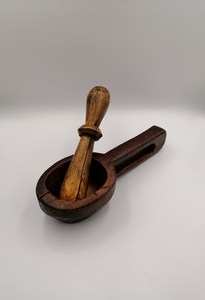 Excelente mortero y Maja de madera para el hogar, restaurante, accesorios de cocina, herramientas de hierbas y especias, trituradora de Medicina de granito - Product Image 2