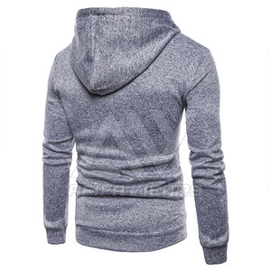 Último diseño de alta calidad para hombre gimnasio Fitness sudaderas con capucha térmicas 100% algodón patrón sólido de talla grande transpirable invierno liso teñido - Product Image 4