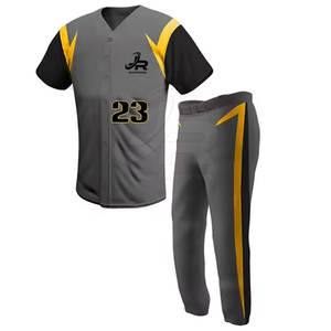 ชุดยูนิฟอร์มเบสบอลแบบกำหนดเองสำหรับผู้ชาย ชุดฝึกซ้อมทีม เสื้อเจอร์ซีย์และกางเกง ชุดกีฬา ชุดยูนิฟอร์มเบสบอล - Product Image 1