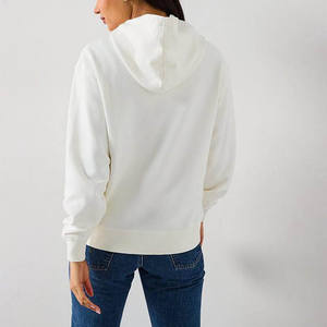 Venta al por mayor Premium White Women's Classic Hoodie High Quality Top Selling Anti-Wrinkle and Breathable Blank Hoodies For Women - Product Image 1