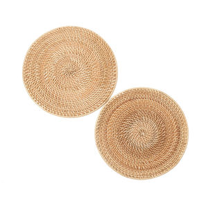 Kitchen Table Decor Table <b>Coasters</b> Mats Set Printed Round <b>Woven</b> Placemats Office Coffee Dining Party Custom Outdoor Wedding - Product Image 3