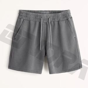 Shorts cargo en coton pour hommes, logo personnalisé, coupe mi-baggy, longueur genou, couleur unie, streetwear d'extérieur, confortable, décontracté, anti-plis - Product Image 6