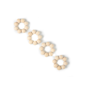 Regalo de inauguración de la casa, servilletero de madera, cuentas, accesorios de decoración para fiesta de boda, servilletero, servilleteros de madera con borlas - Product Image 3