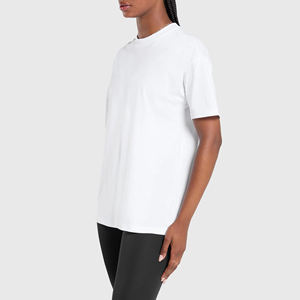 Hot Selling 100% Cotton O-Neck Training & Gym Wear Tee <b>Shirt</b> For <b>Women</b> Breathable Feel Casual Wear Blank Hip Hop <b>T</b>-<b>Shirt</b> - Product Image 5