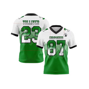 Uniforme de rugby transpirable de malla, uniforme de fútbol americano, camiseta de fútbol americano, camiseta de fútbol americano con sublimación completa para hombre - Product Image 1